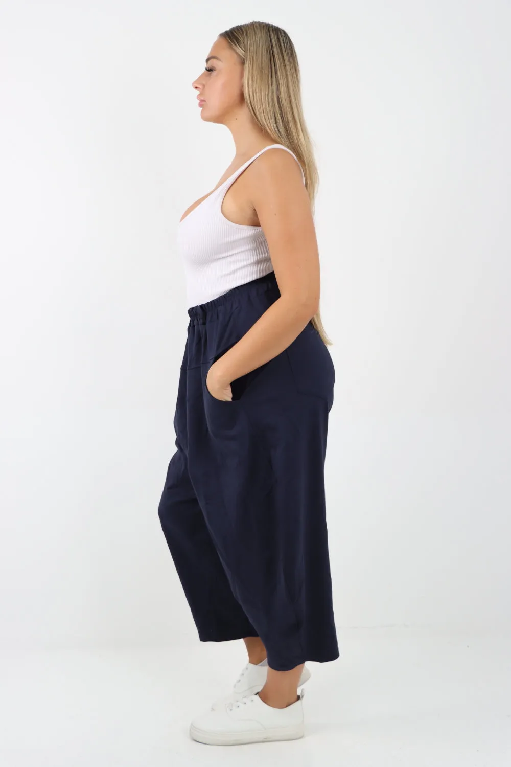Italian Wide Leg Baggy Parachute Palazzo Trouser