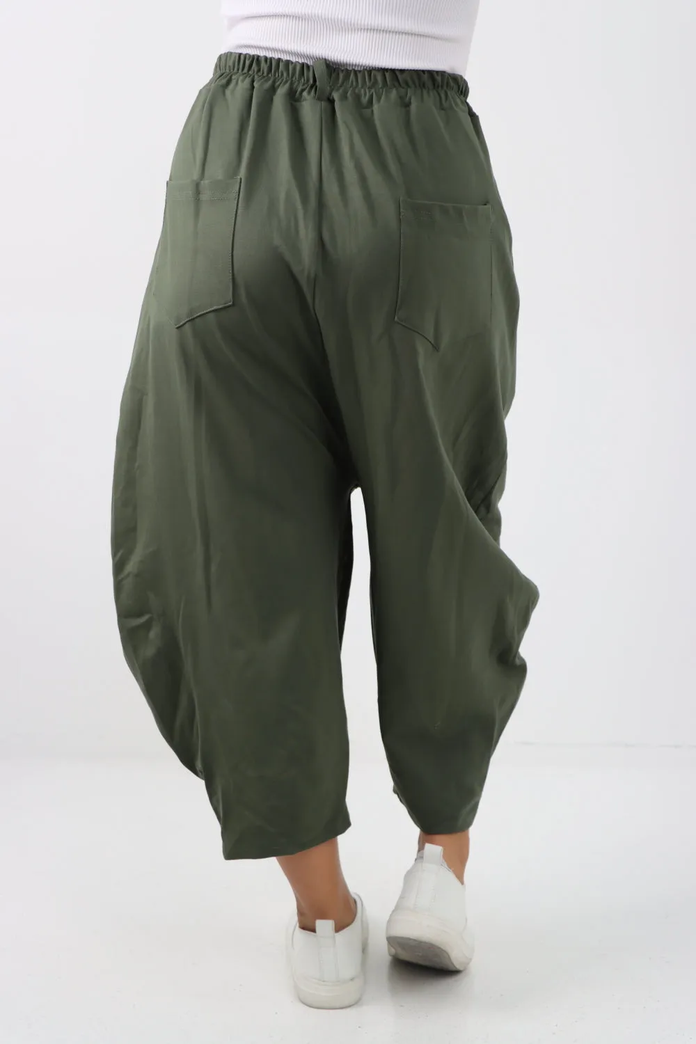 Italian Wide Leg Baggy Parachute Palazzo Trouser