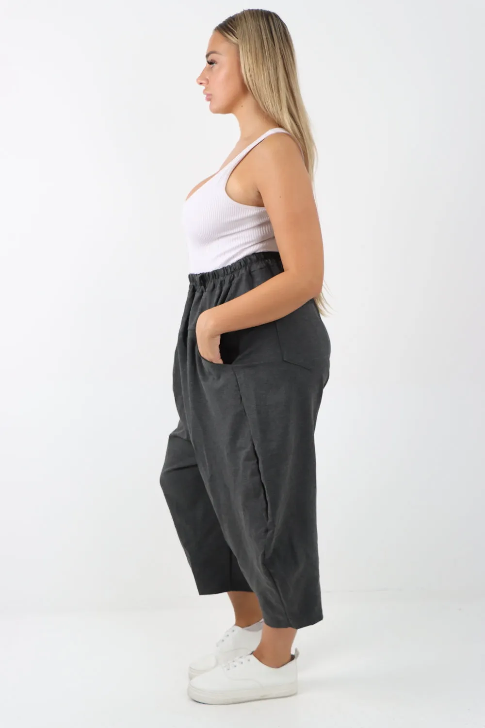 Italian Wide Leg Baggy Parachute Palazzo Trouser
