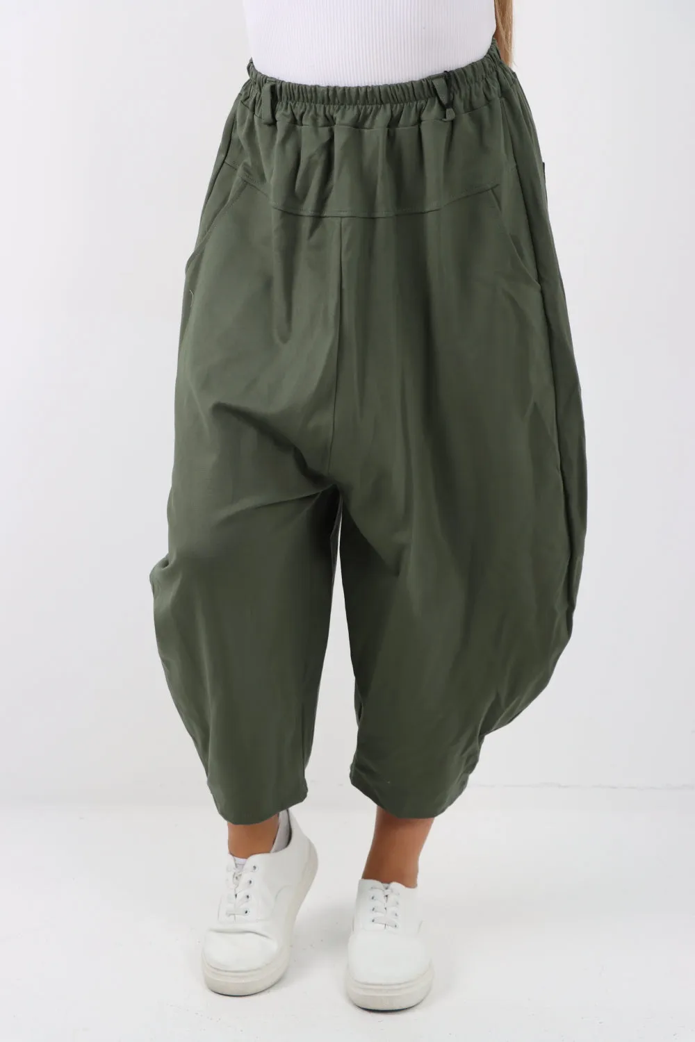 Italian Wide Leg Baggy Parachute Palazzo Trouser