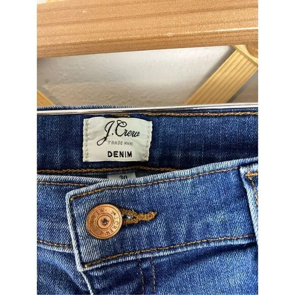 J. CREW | Jean Denim Shorts Merrill Wash Mid High Rise K321