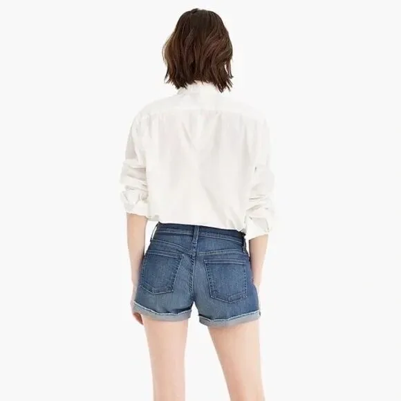 J. CREW | Jean Denim Shorts Merrill Wash Mid High Rise K321
