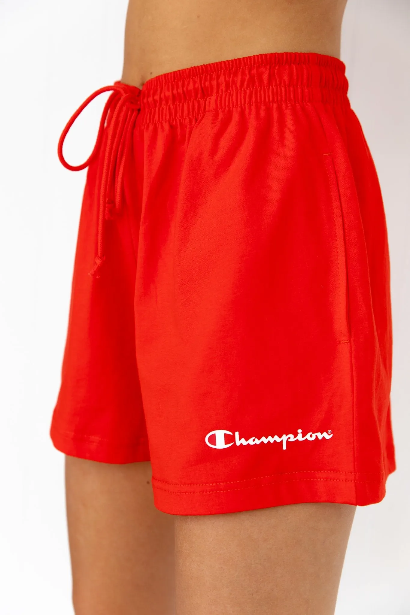 Jersey High Waist Short - Red