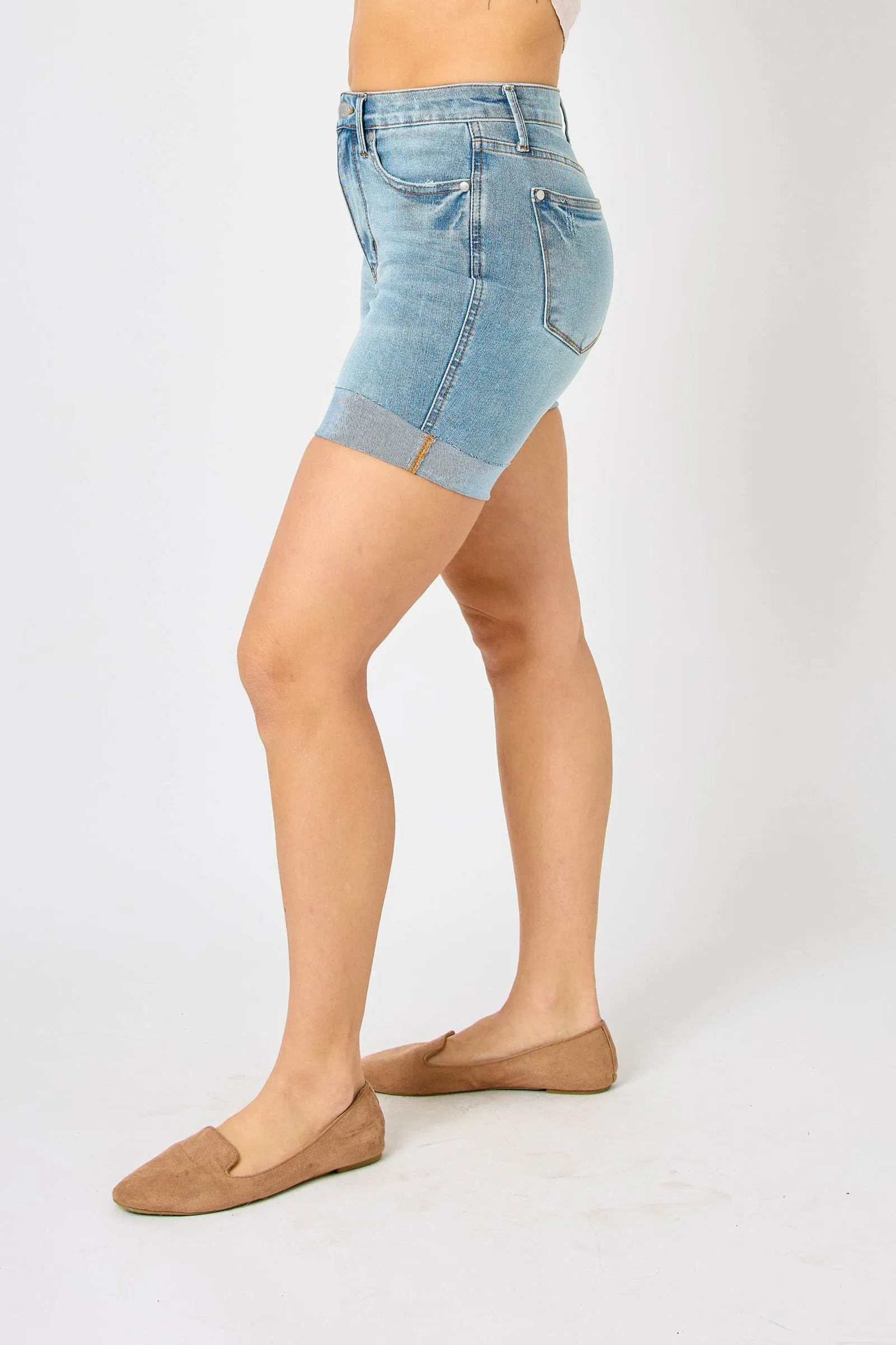 Judy Blue Tummy Control Cooling Denim Shorts