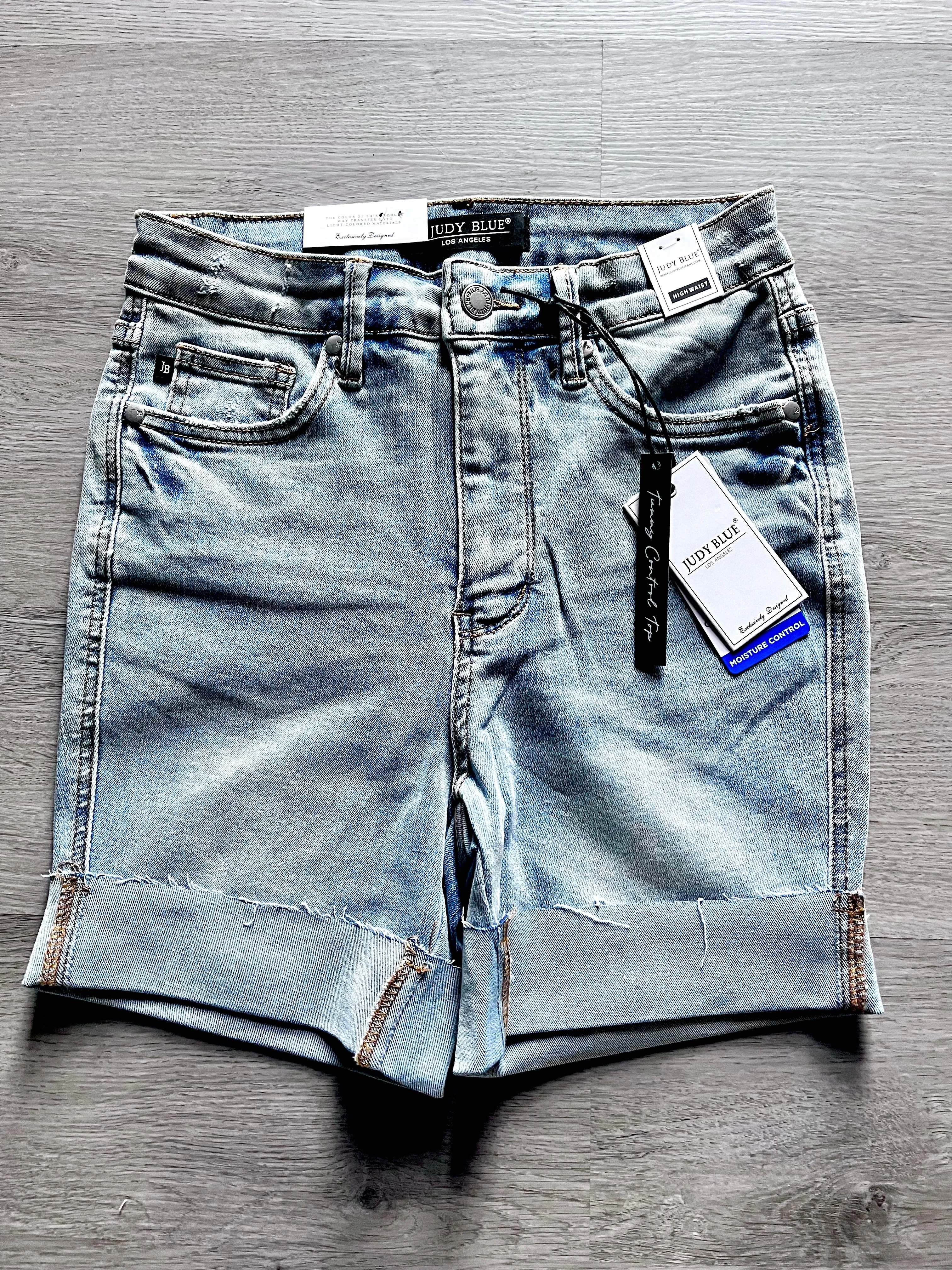 Judy Blue Tummy Control Cooling Denim Shorts