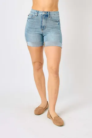 Judy Blue Tummy Control Cooling Denim Shorts