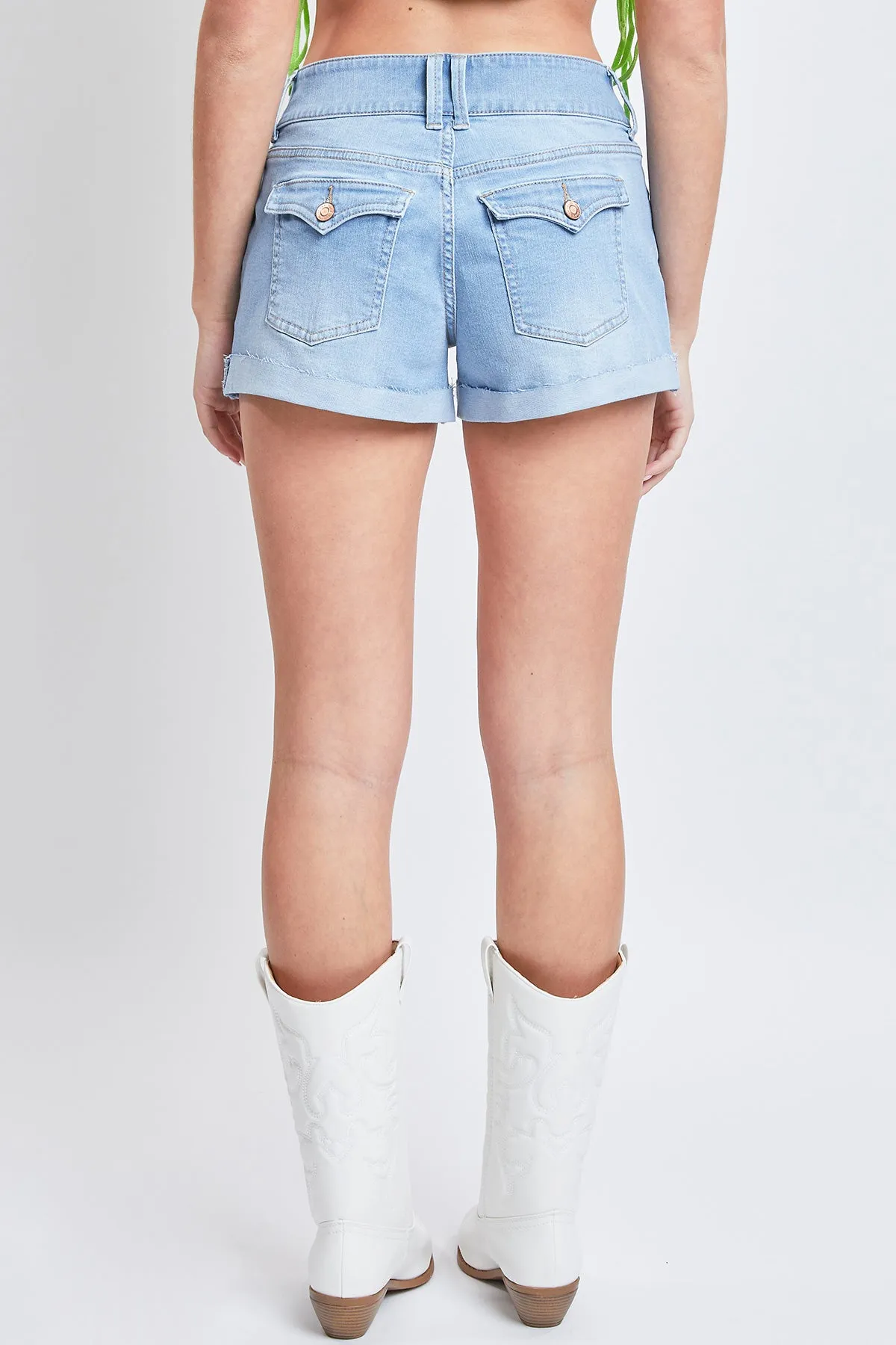 Junior Low-Rise Denim Short With Flap Back Pockets, pack of 12