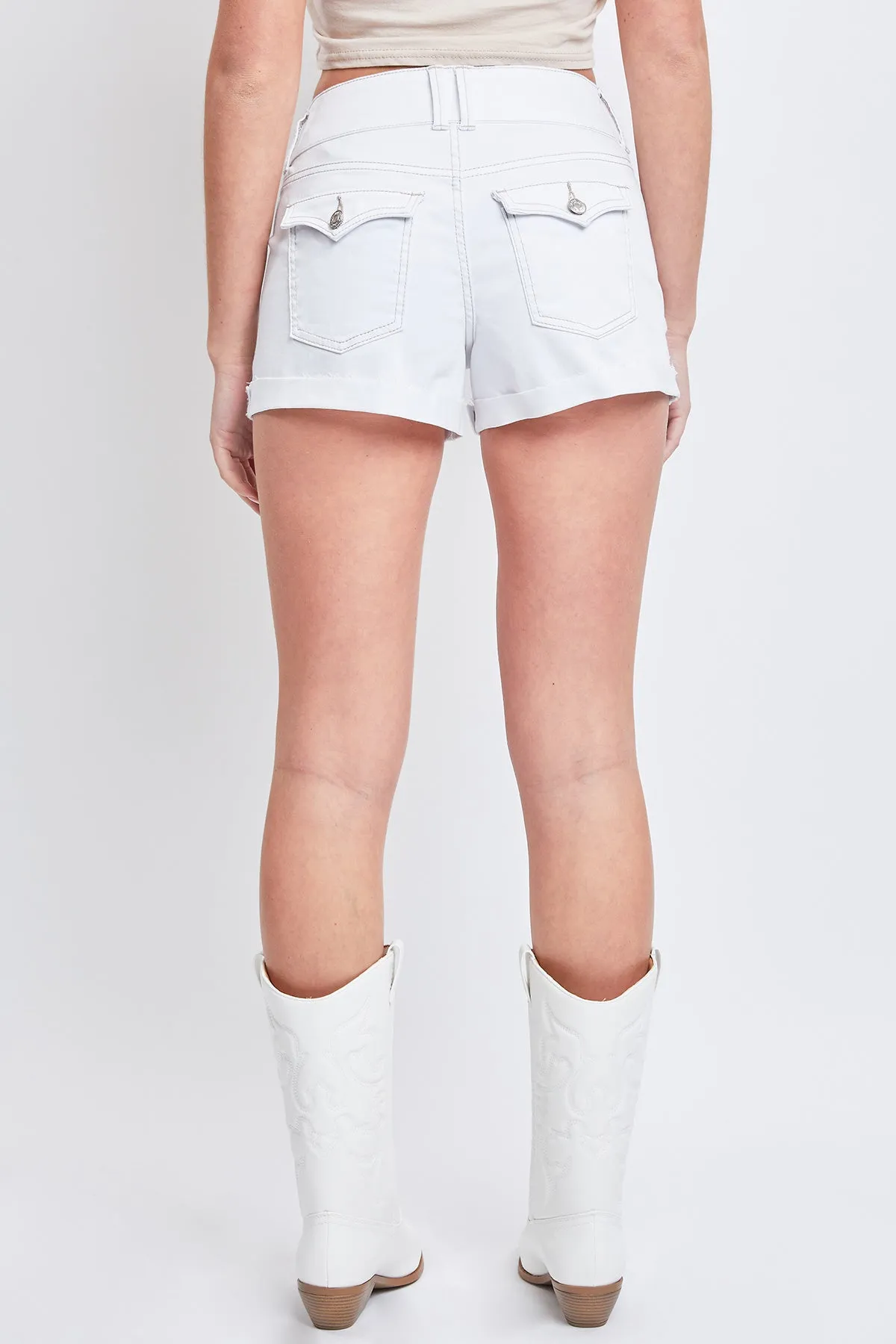 Junior Low-Rise Denim Short With Flap Back Pockets, pack of 12