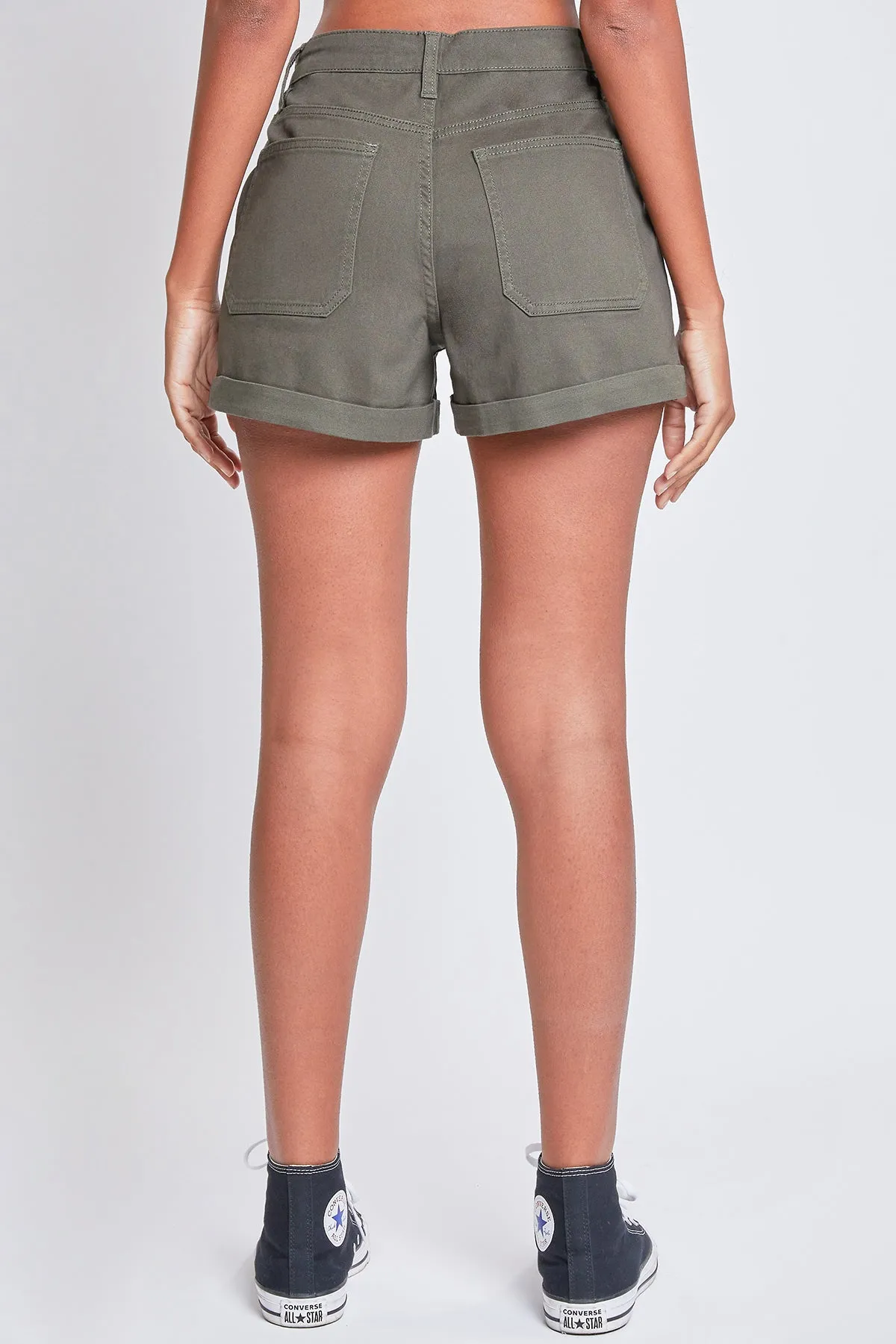 Junior Mid Rise Rolled Cuff Short, Pack of 12