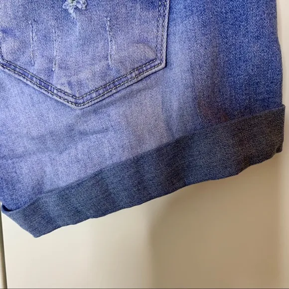 KanCan Distressed Cuffed Jean Shorts