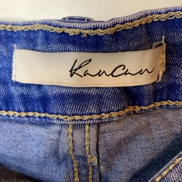 KanCan Distressed Cuffed Jean Shorts
