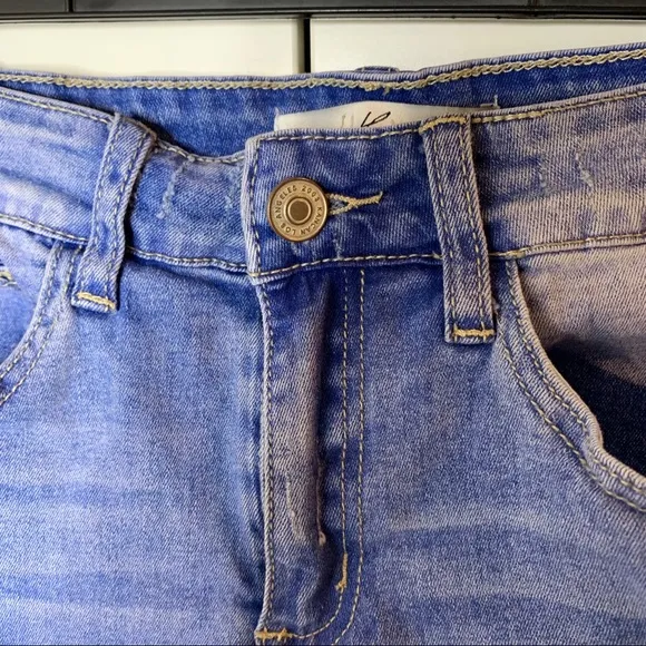 KanCan Distressed Cuffed Jean Shorts