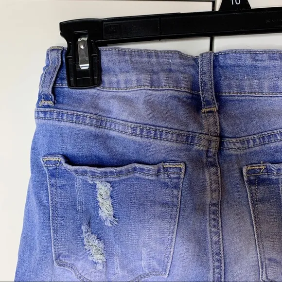 KanCan Distressed Cuffed Jean Shorts