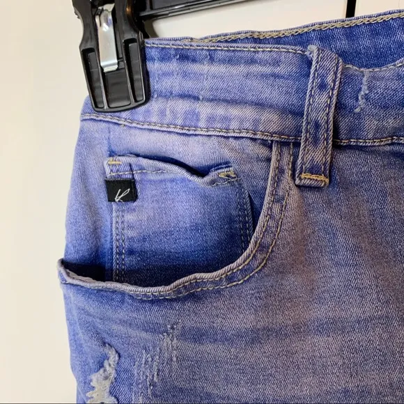 KanCan Distressed Cuffed Jean Shorts