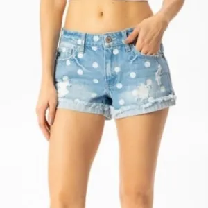 🔥KANCAN🔥POLKA DOT DENIM SHORTS