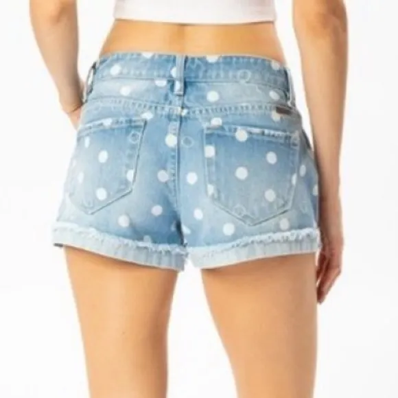 🔥KANCAN🔥POLKA DOT DENIM SHORTS