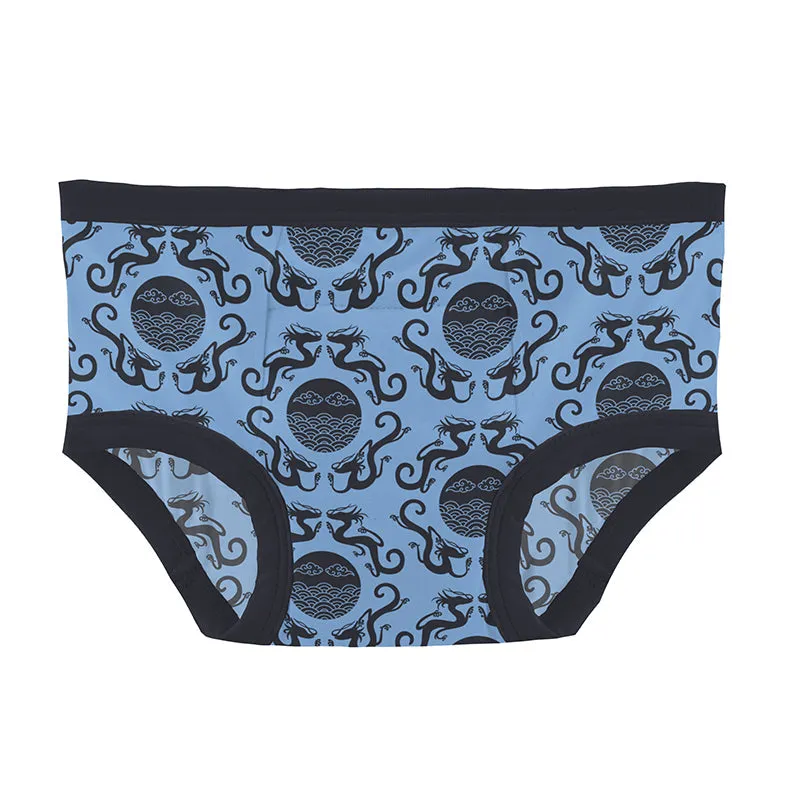 KicKee Pants Training Pants - Dragon Blue Four Dragons