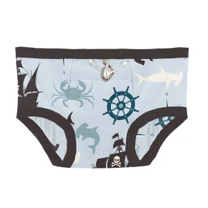 KicKee Pants Training Pants - Illusion Blue Pirate Adventure