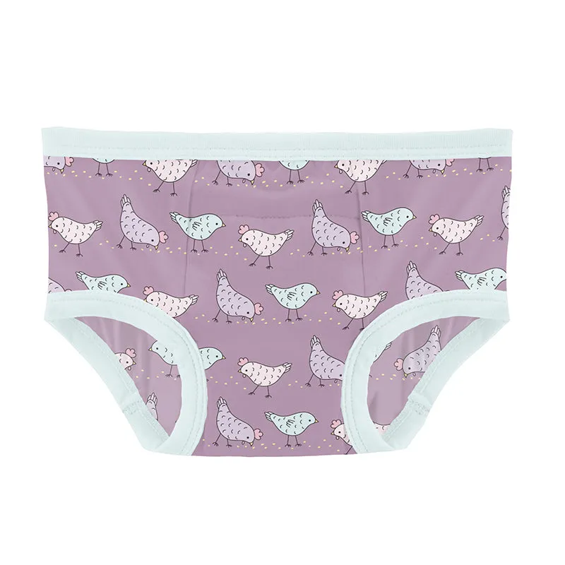 KicKee Pants Training Pants - Lavender Chickens