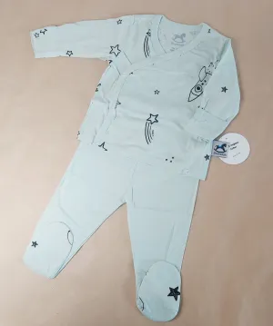 Kimono set- Sage Stars