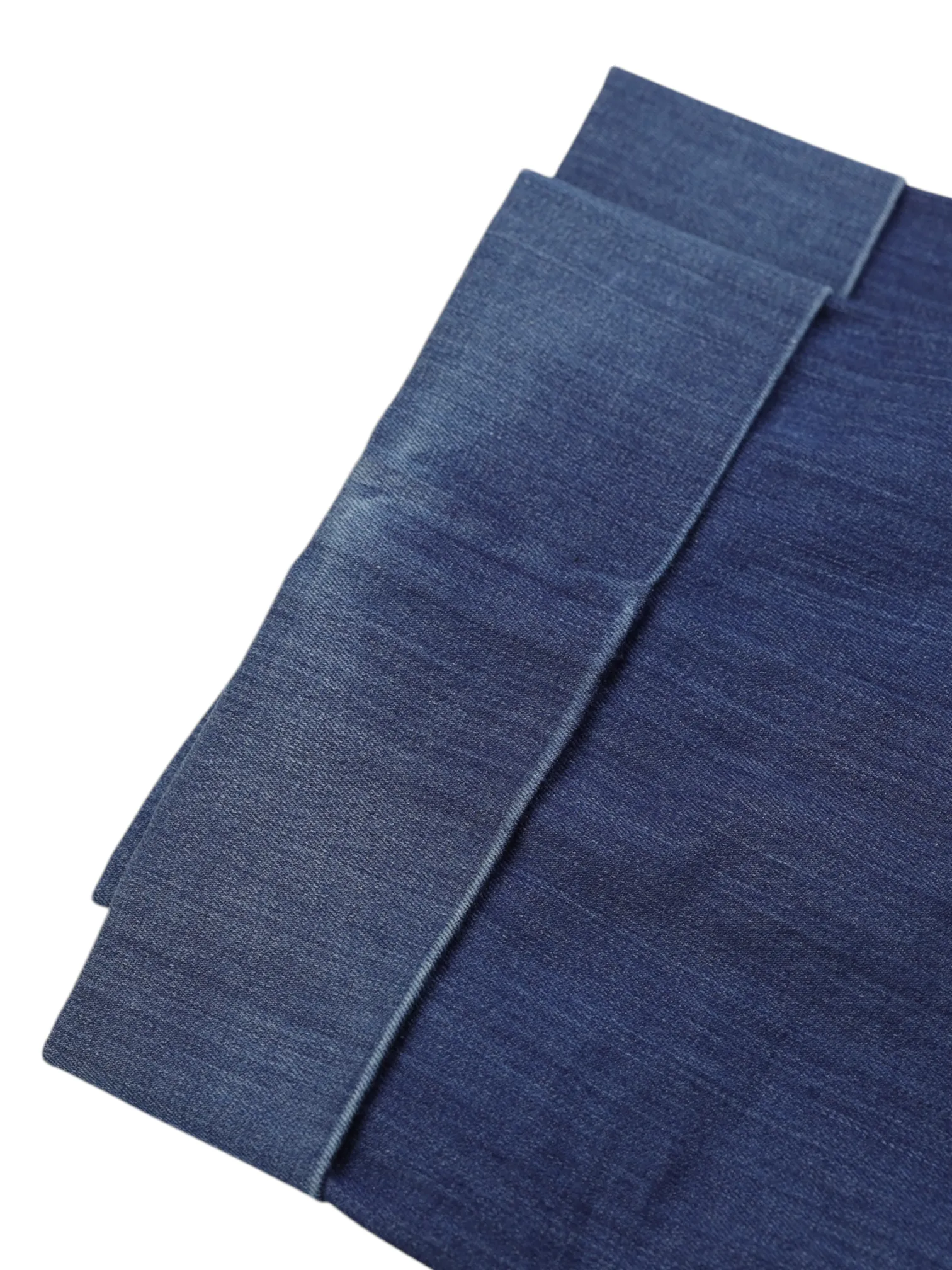 Kiton Chambray Blue Cotton-Stretch Casual Trousers