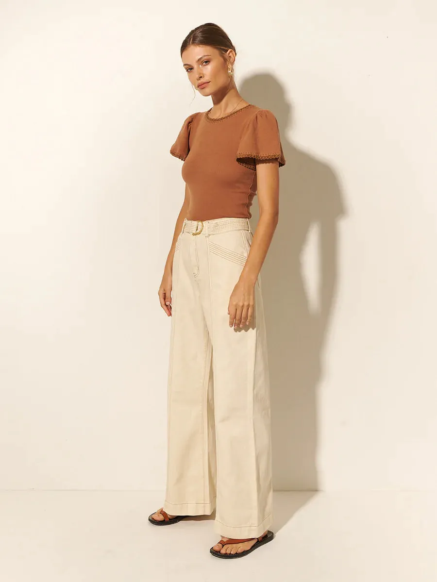 Kivari Tallulah Tee - Mocha
