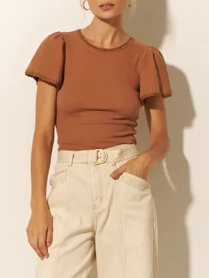 Kivari Tallulah Tee - Mocha