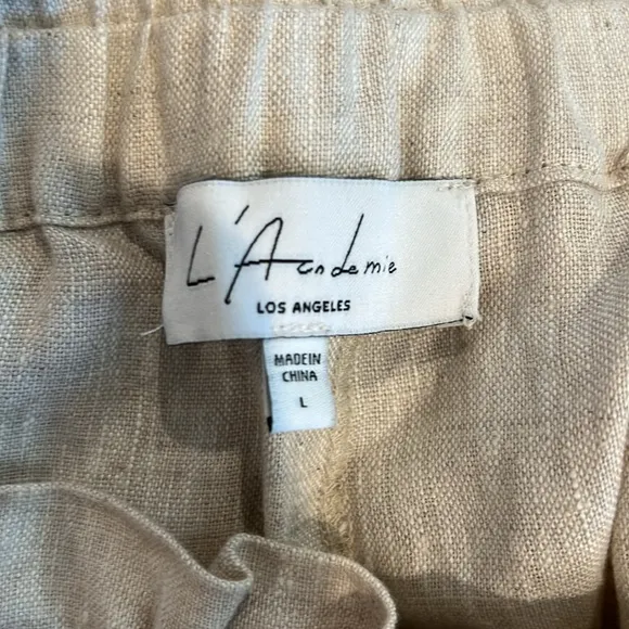 L’Academie Los Angeles Linen Shorts