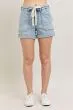 Lana High Waist Cuff Jogger Shorts