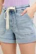 Lana High Waist Cuff Jogger Shorts
