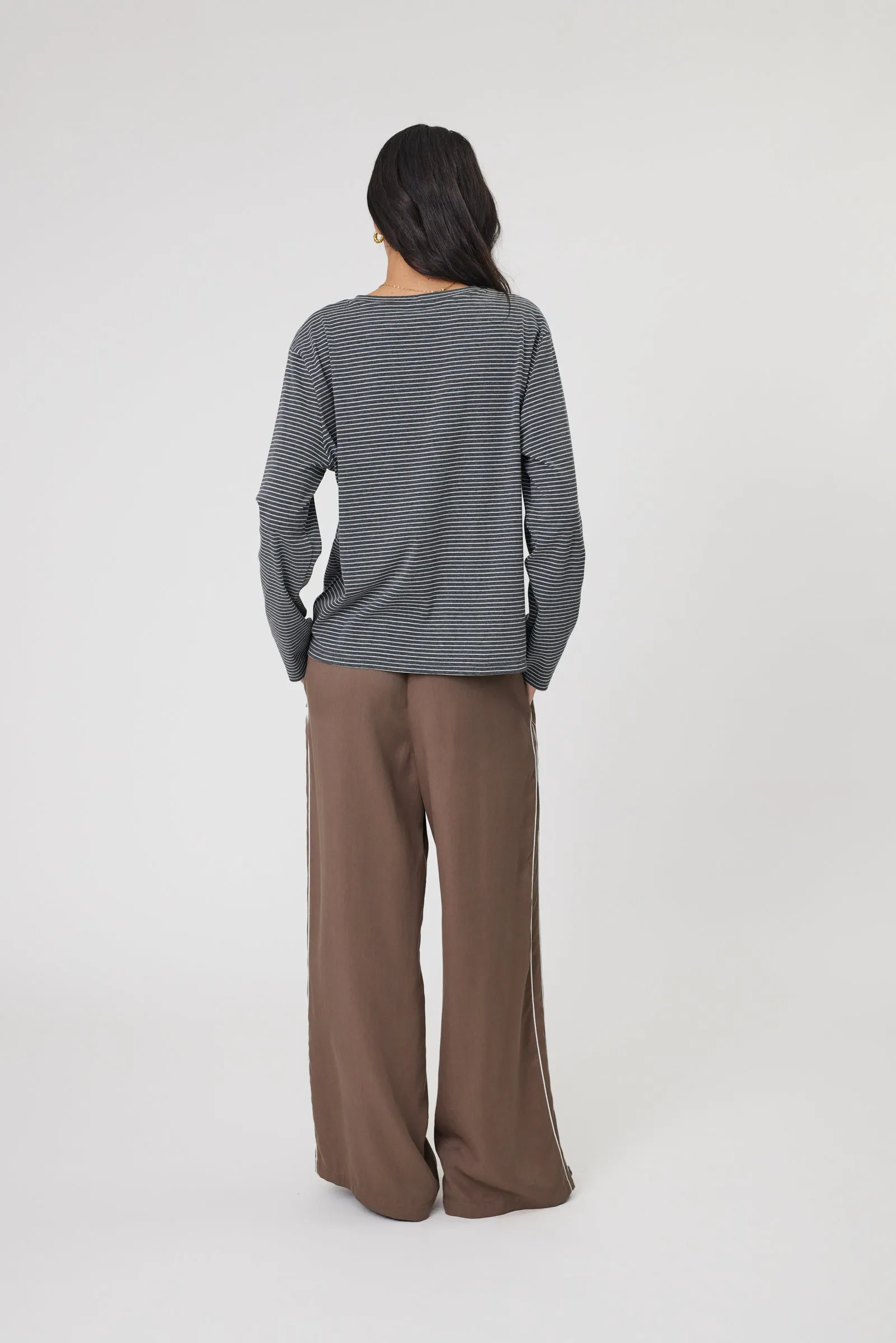 Legion Side Stripe Pant - Mushroom