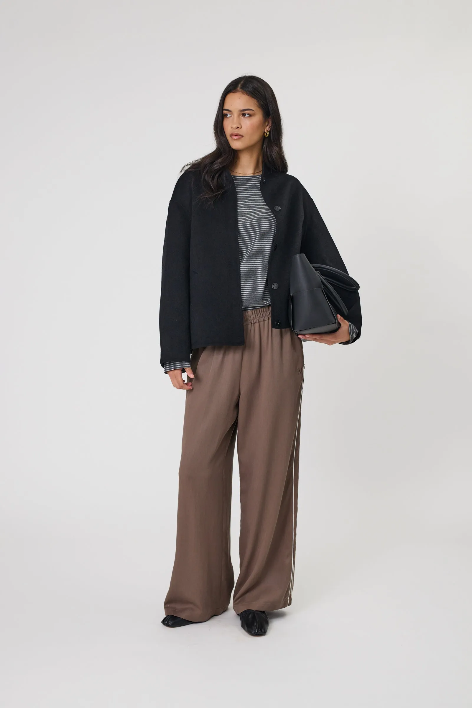 Legion Side Stripe Pant - Mushroom