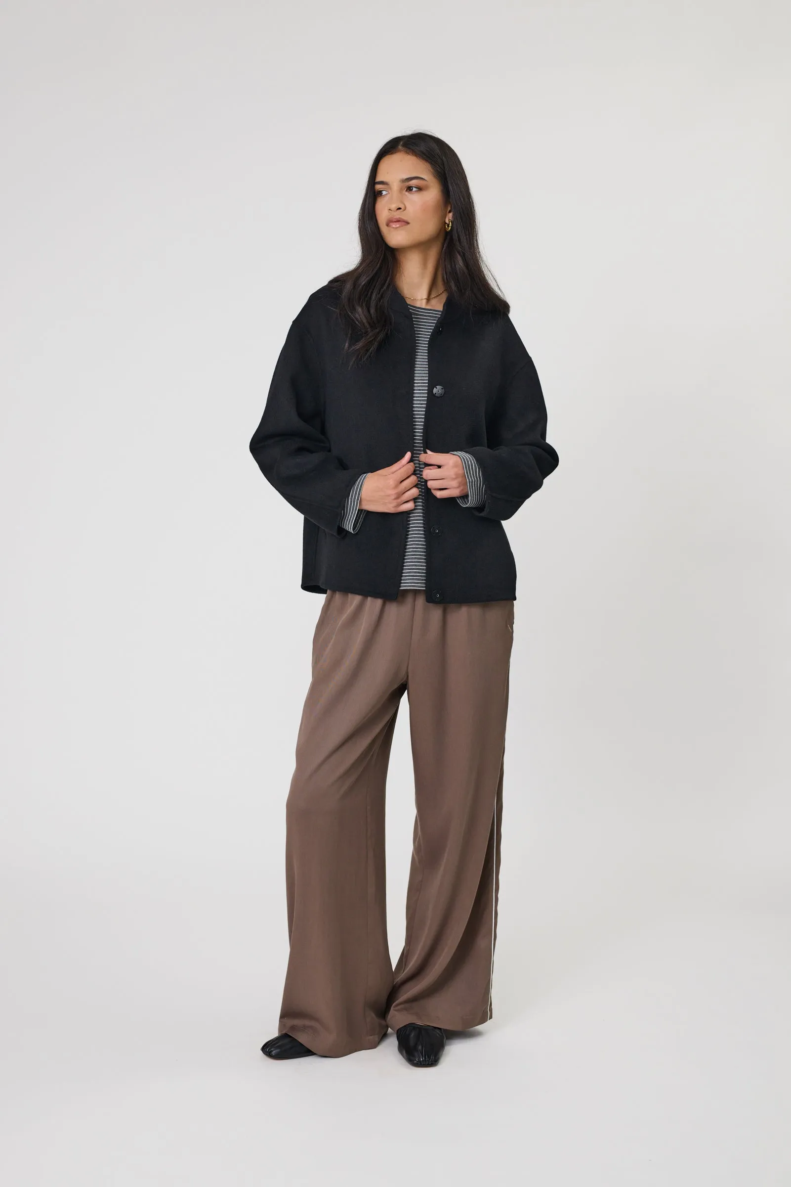 Legion Side Stripe Pant - Mushroom