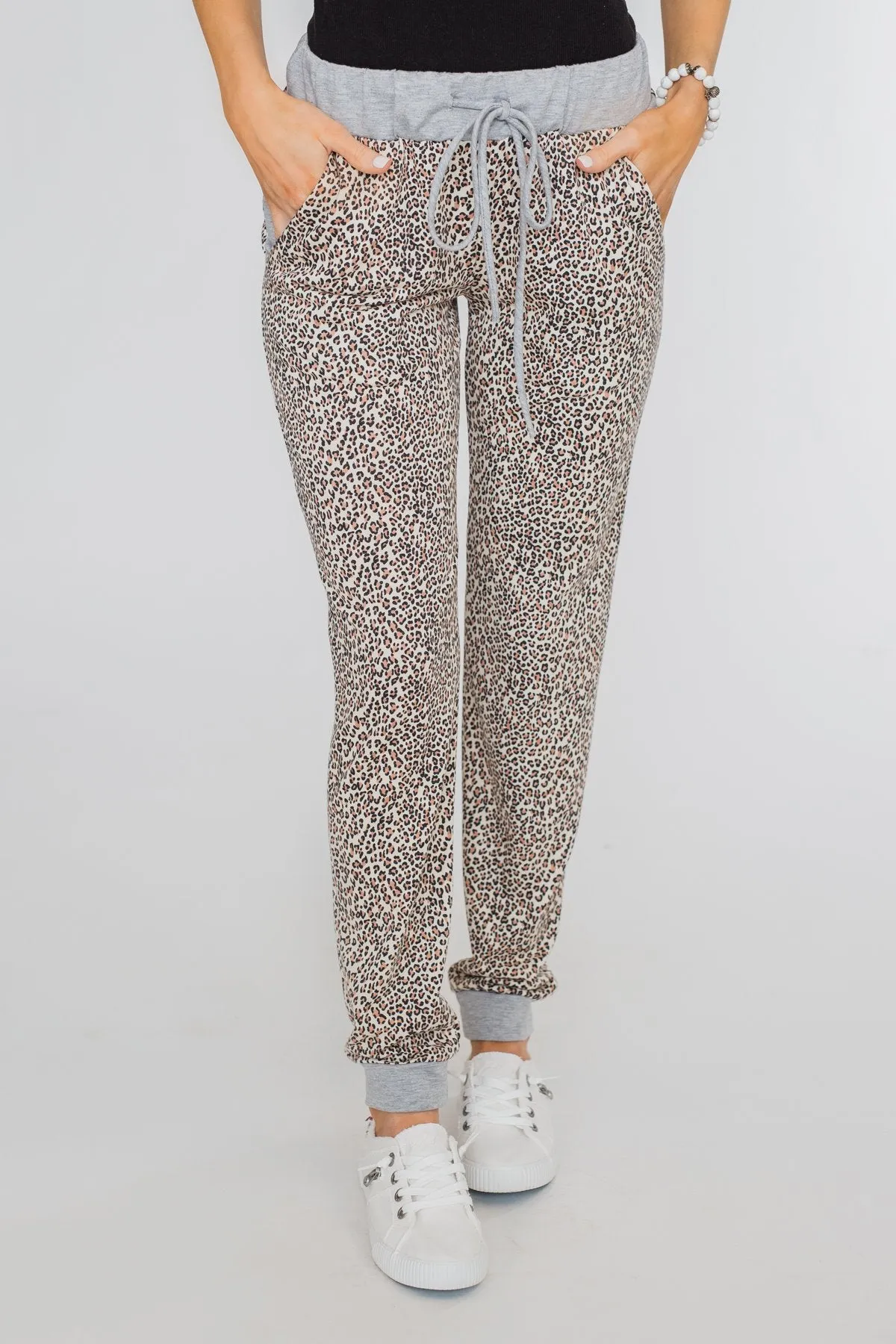 Leopard Print Joggers