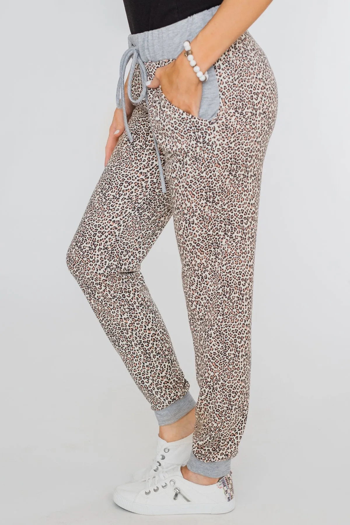 Leopard Print Joggers
