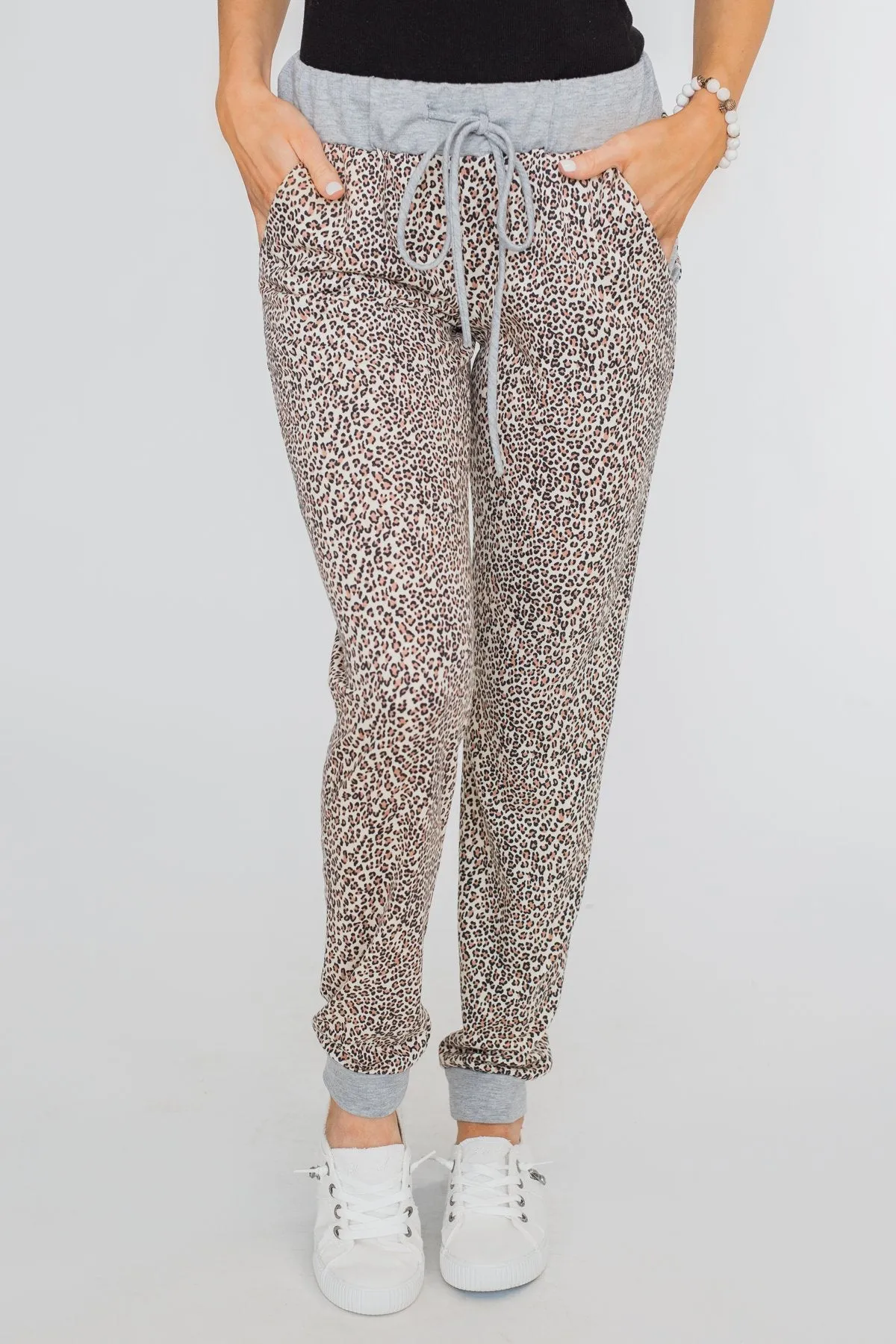 Leopard Print Joggers