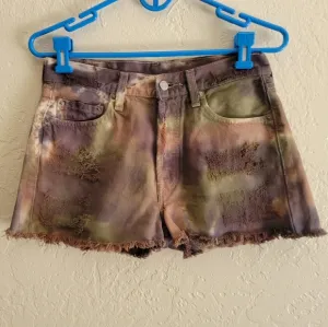 Levi's Tie Dye Shorts High-Waist Size 30
