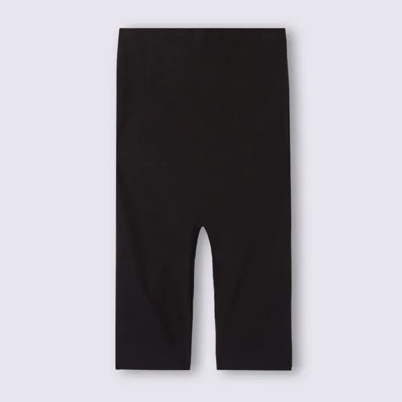 Light Shaping Cotton High Waist Shorts in Black