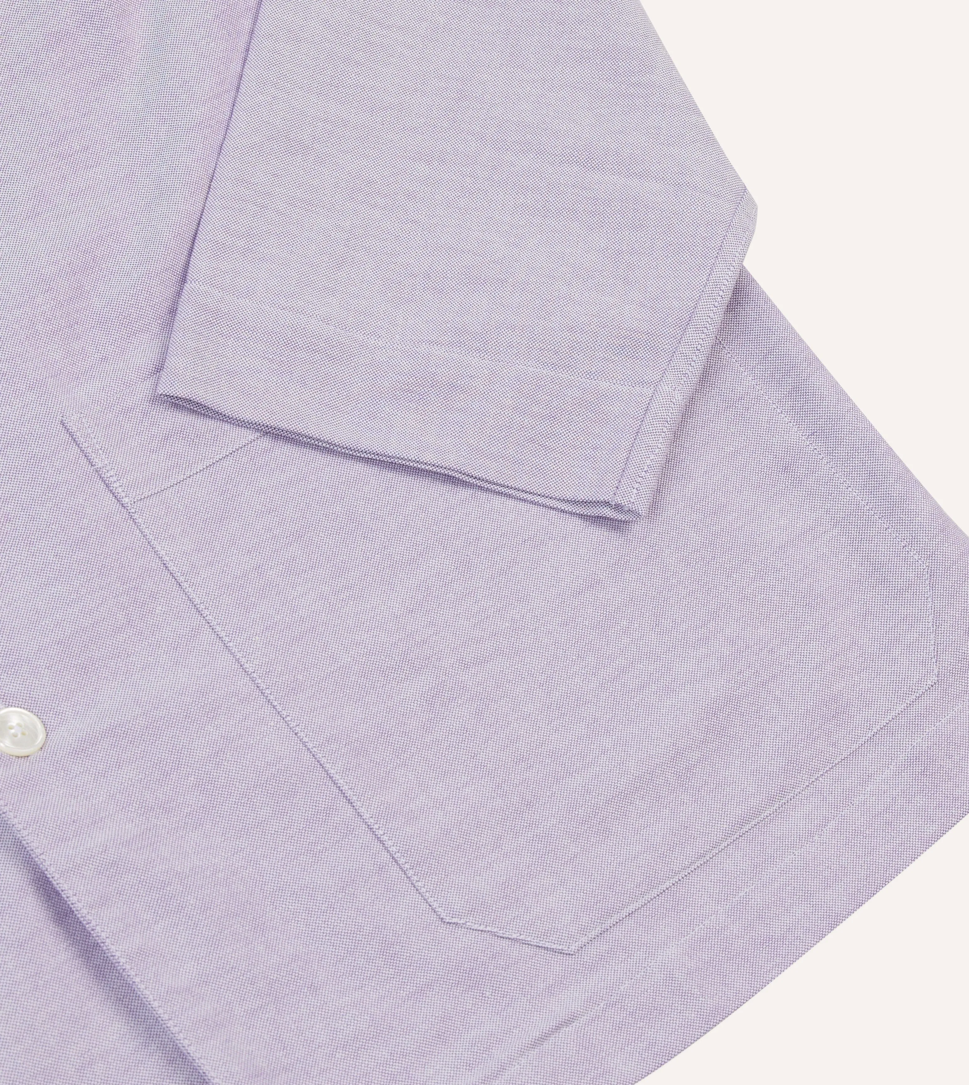 Lilac Oxford Cotton Pyjama Set