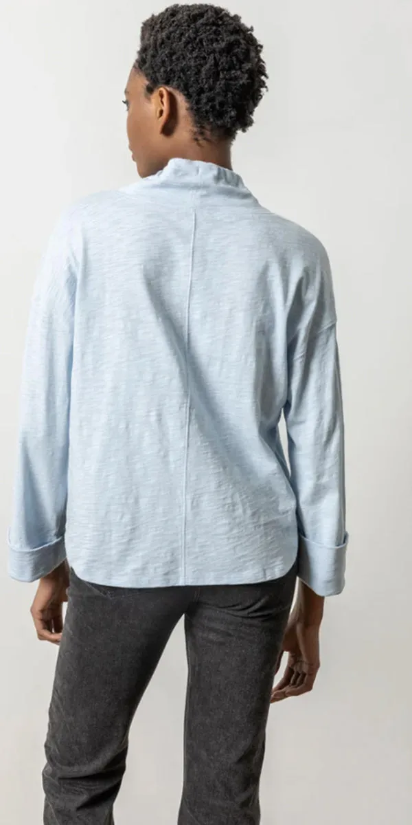 Lilla P Drawstring Neck Pullover