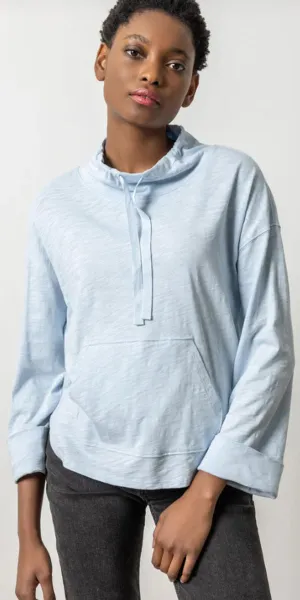 Lilla P Drawstring Neck Pullover