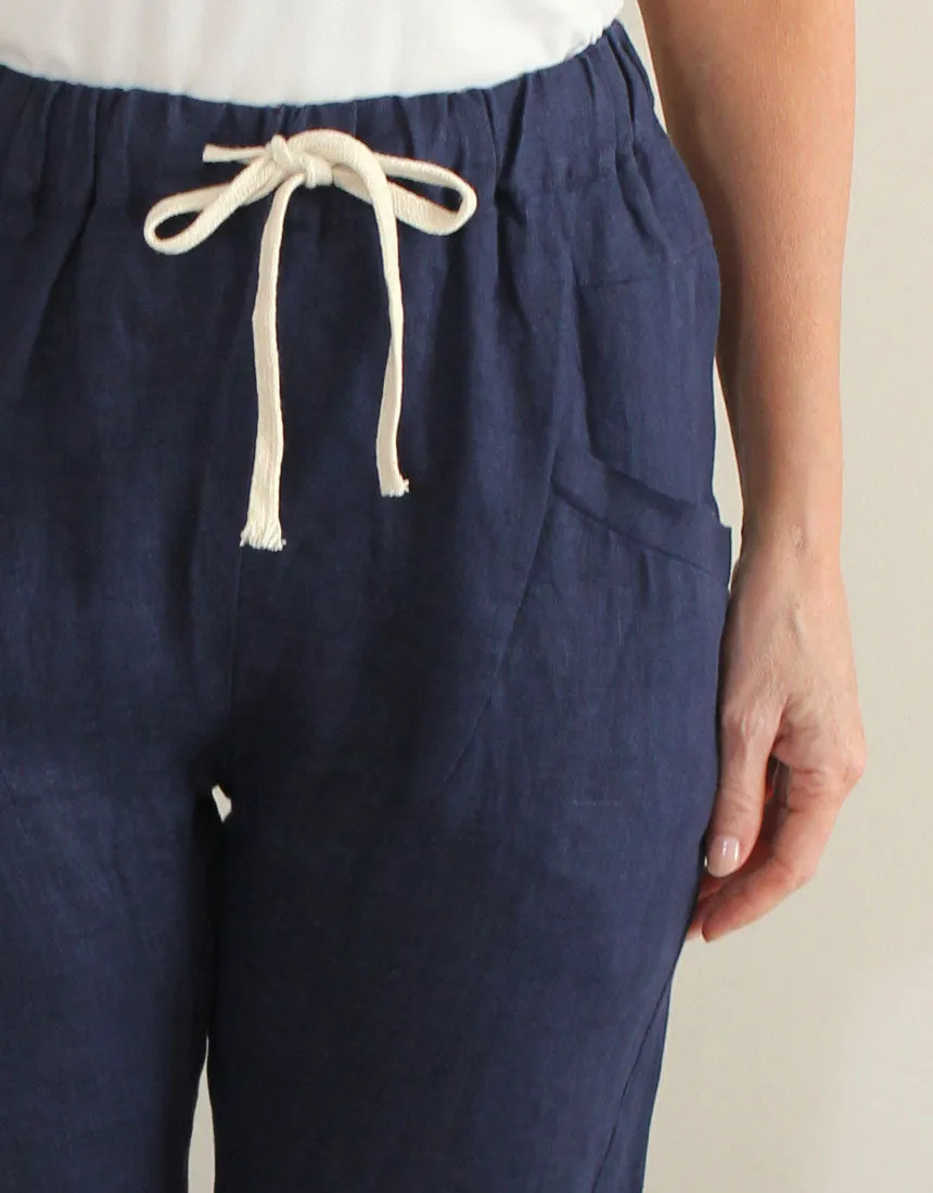 Little Lies Luxe Pants - Navy