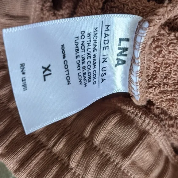 LNA Revolve Clove Long Terry Drawstring Short
