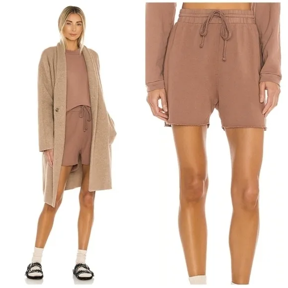 LNA Revolve Clove Long Terry Drawstring Short