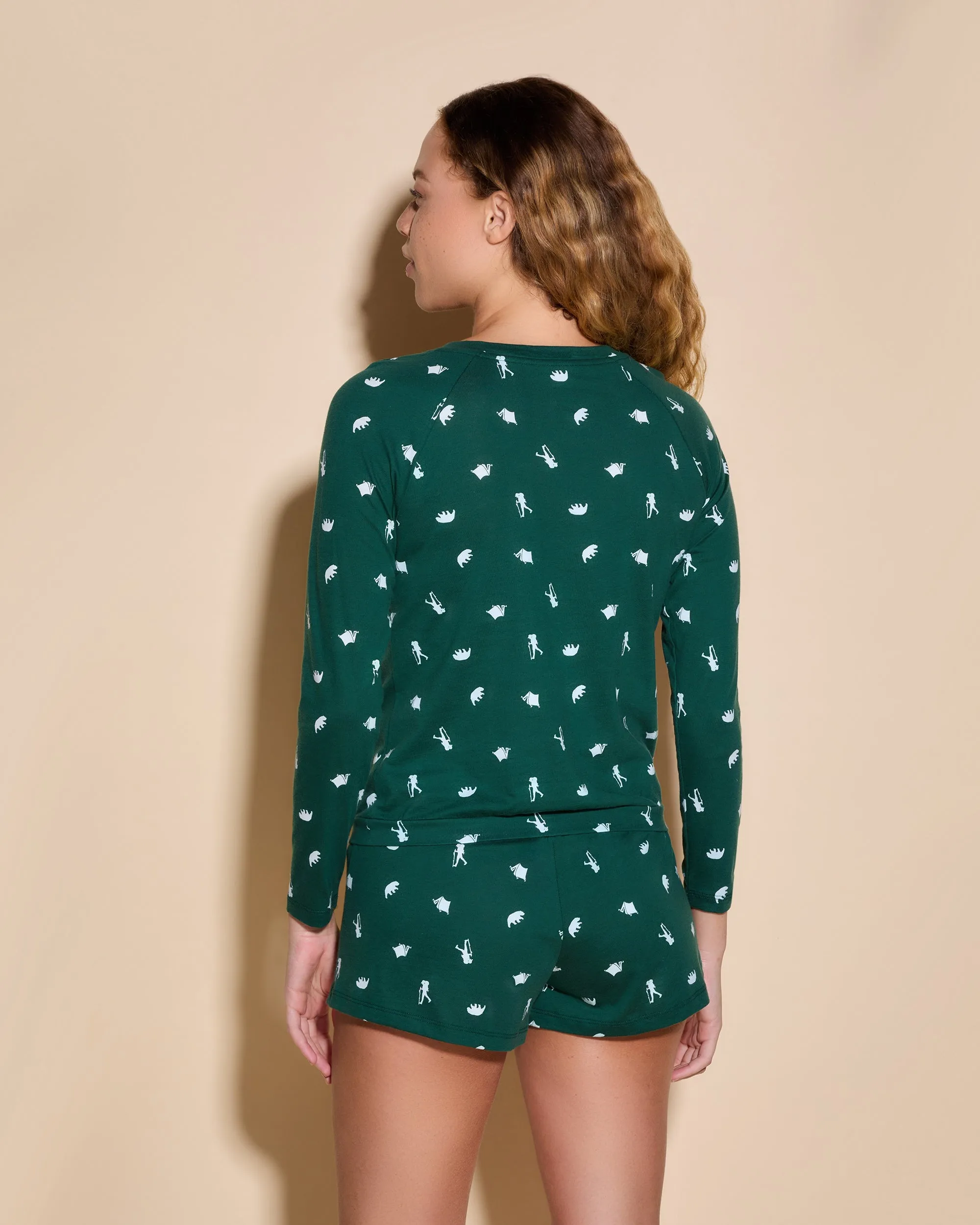 Long Sleeve Top & Boxer Lounge Set