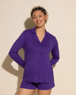 Long Sleeve Top & Boxer Pajama Set