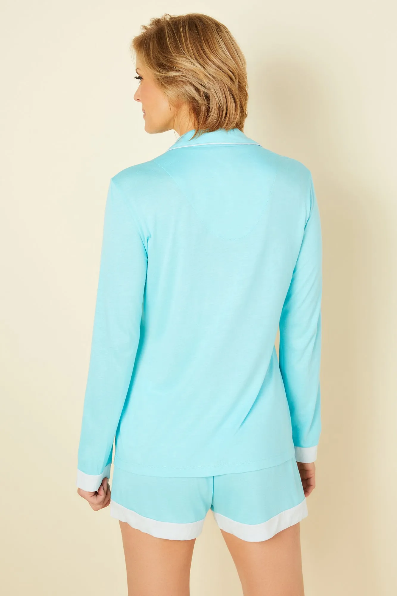 Long Sleeve Top & Boxer Pajama Set