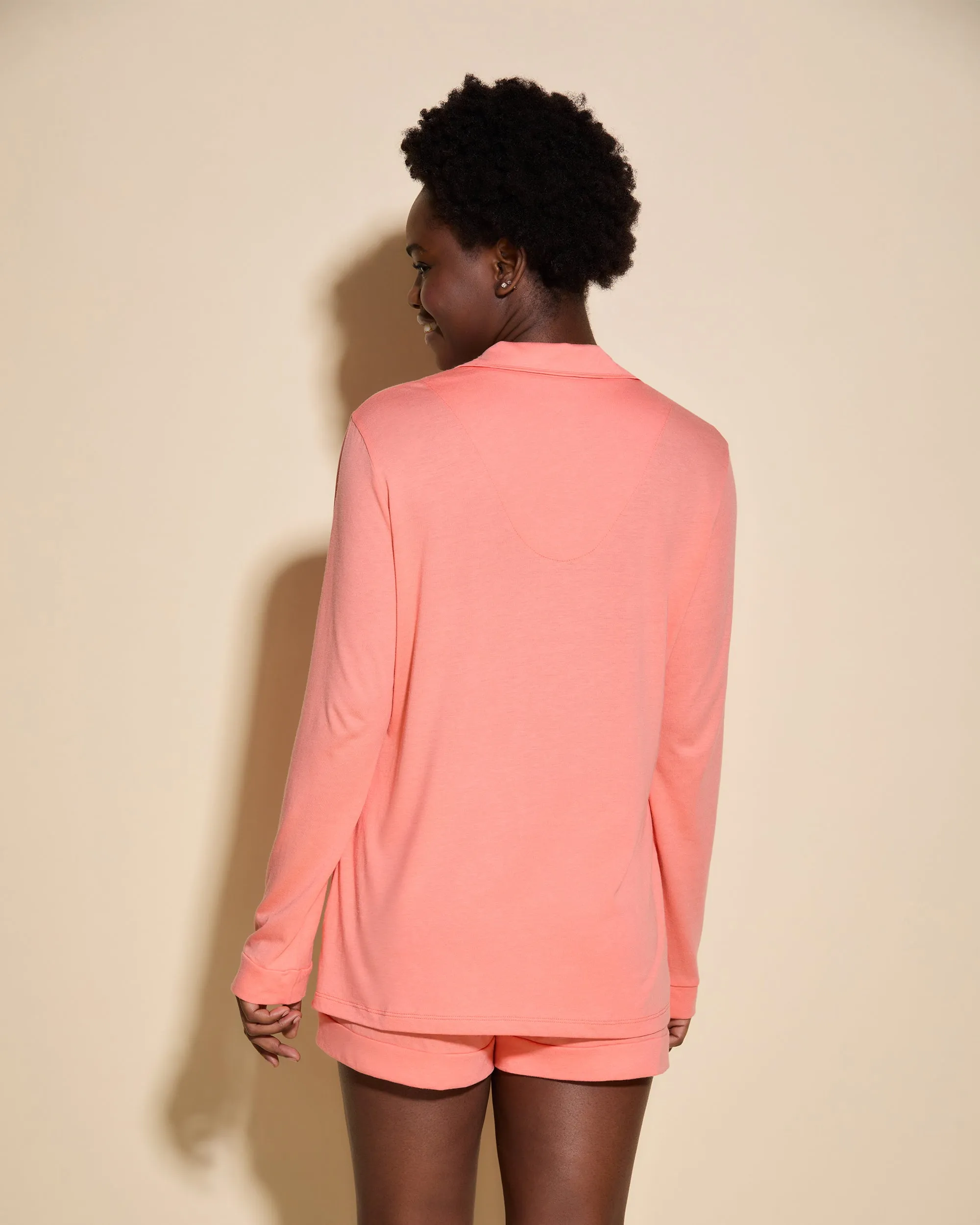 Long Sleeve Top & Boxer Pajama Set