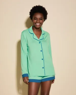 Long Sleeve Top & Boxer Pajama Set