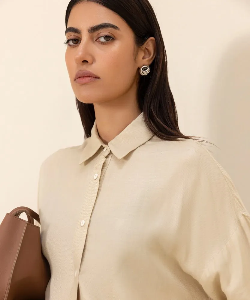 Loose-Fit Button Through Shirt